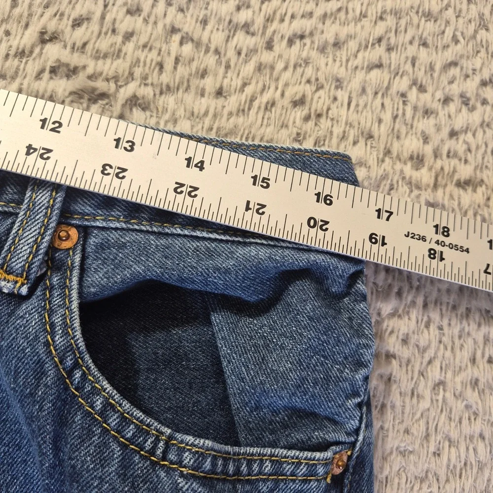 Levi's 505 Straight Fit Mens 34x32 Blue Denim Jeans Regular Fit Classic